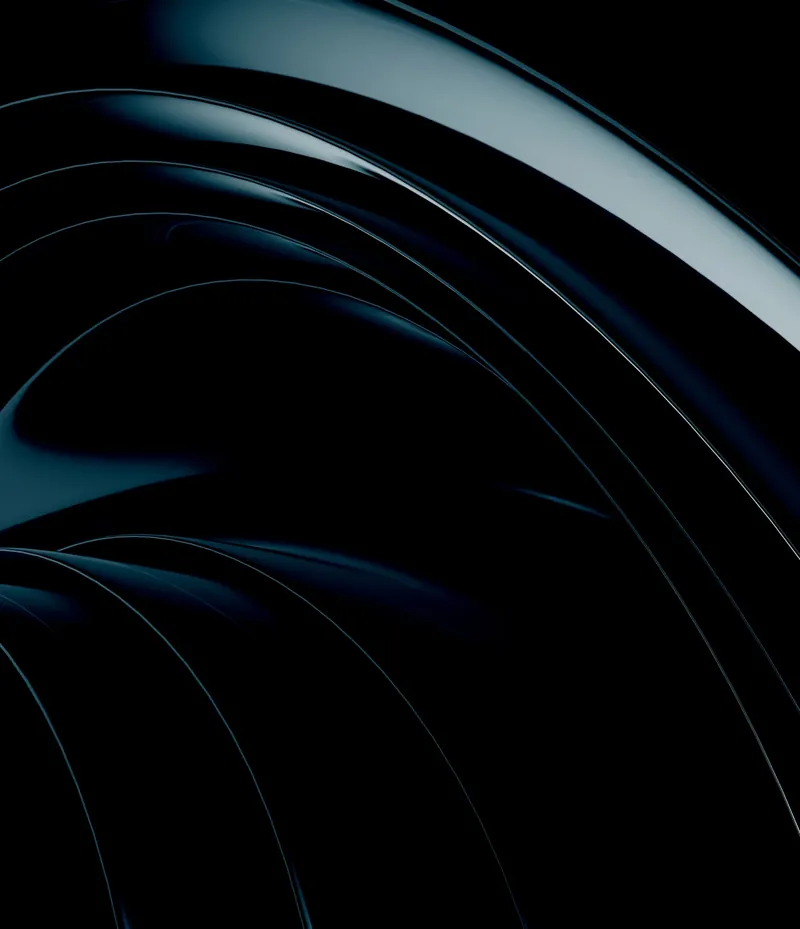 Glossy dark blue arcs, cover art for the class booking web app project